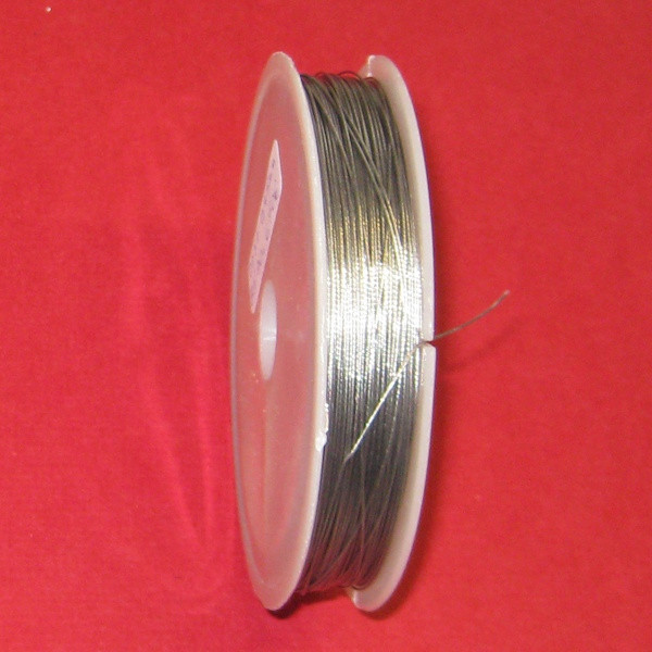 2231 Schmuckdraht nylonbeschichtet 0,45mm silber