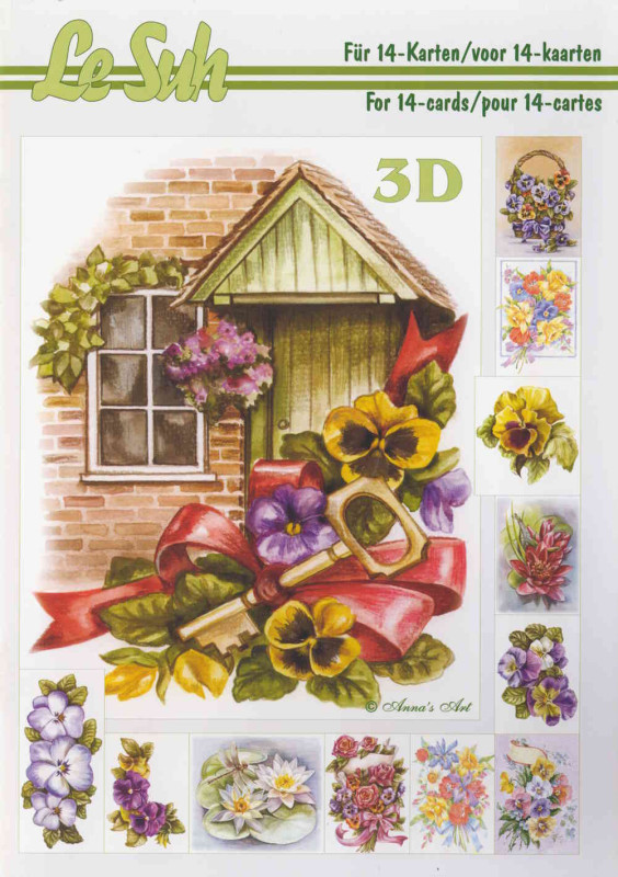 345627 3D Motivbuch A5 Blumen IV