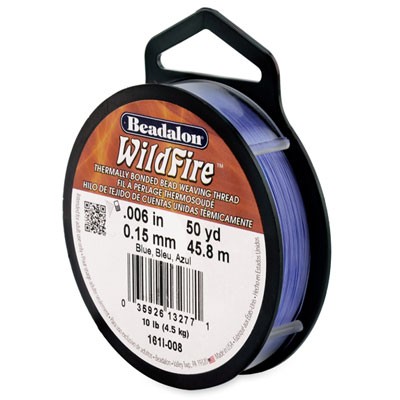 bd109 Beadalon Wildfire 0,15mm blau 45,8m