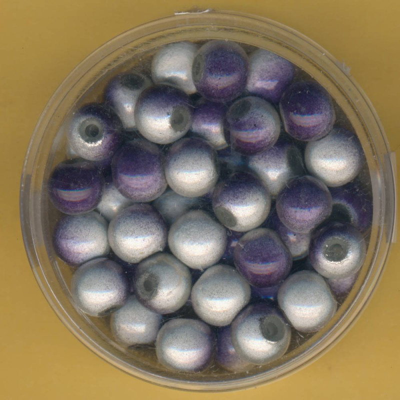 0733-06464 Miracle-Beads 6mm grau 40 Stück