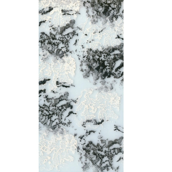 2021 Wachsplatte 20x10cm handbemalt schwarz-weiß