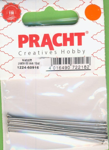1224-60916 Nietstifte 60mm platin 10 Stück