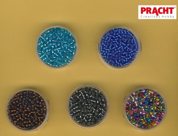 Pracht Rocailles Perlen 3,5mm Silbereinzug