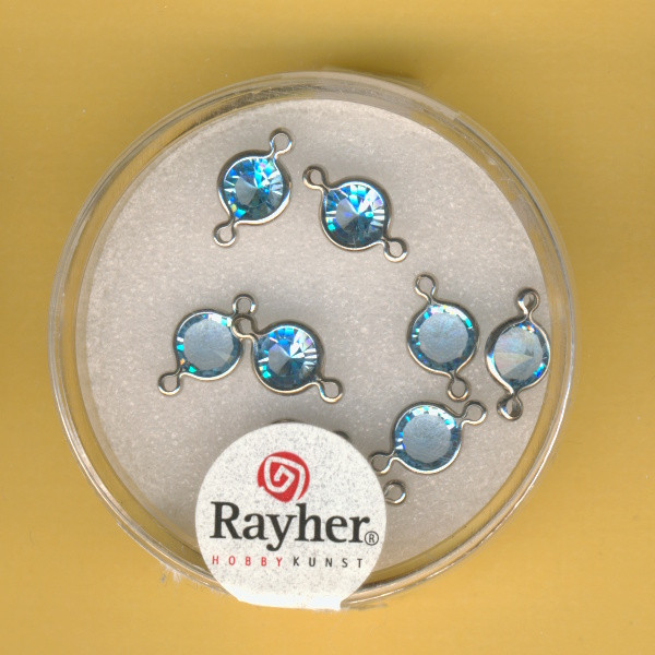 14295825 Swarovski Accessoires rund 11mm aquamarin 9 Stück