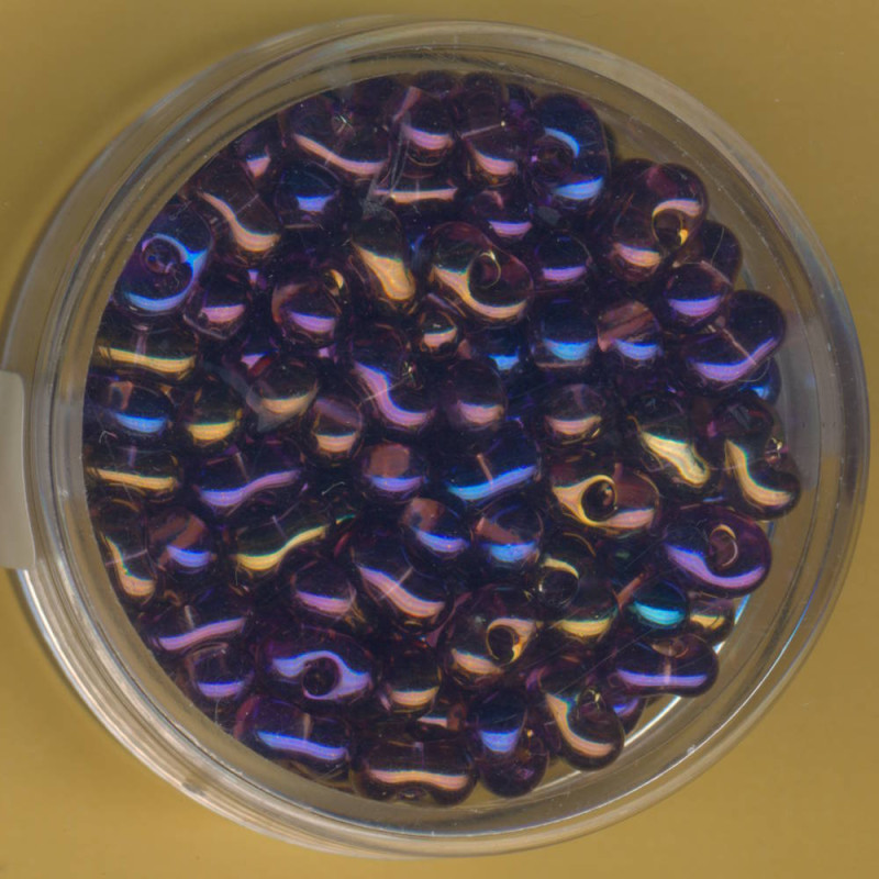 9644-1024 Farfalle Perlen 6,5x3,2mm lila AB 17g