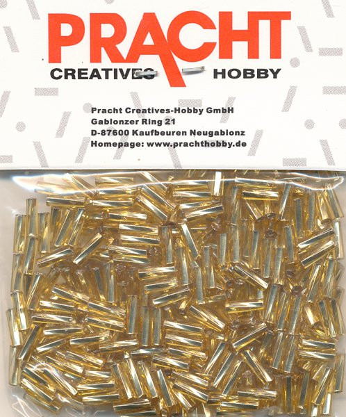 562506 Glasstifte twisted gold 6mm 15g