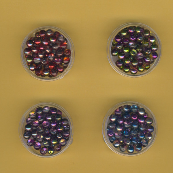 Bunte Glasperlen 6mm Crystal Magic