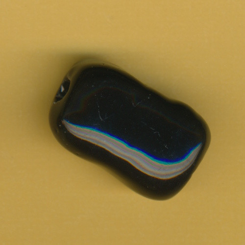 455009301 Keramikperle länglich 27x17x14mm schwarz