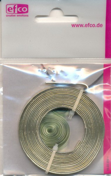 2225595 Aluflachdraht 1x5mm eloxiert gold 2m