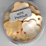 63908002 Perlmutt Blume 18mm orange