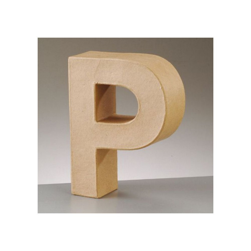 2630916 Papp Art Buchstabe P 17,5x13,3cm