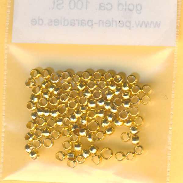 s5090193 Quetschperlen 2,5mm gold ca. 100 Stück