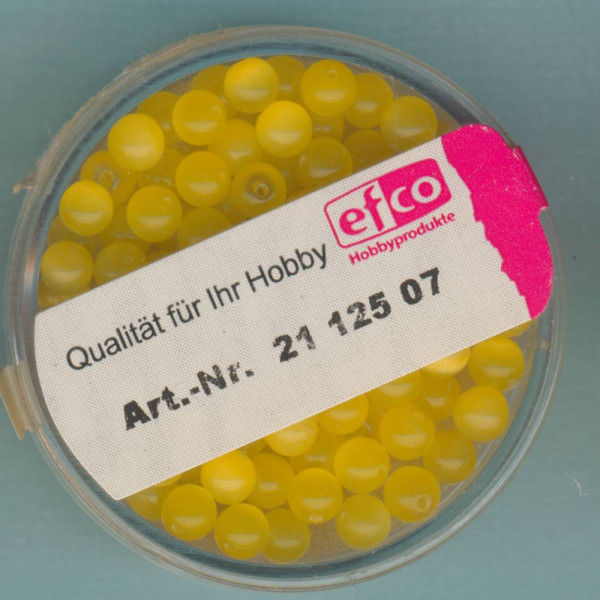 2112507 Cat Eye Perlen 4mm gelb 100 Stück
