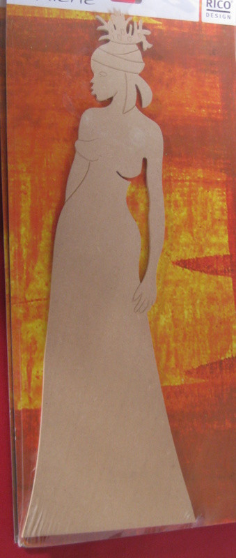 073650000 Holz Dekor Afrikanerin 1 15,8x48cm