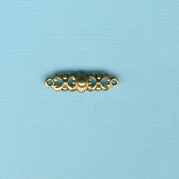 2140846 Armband Zwischenstück Ornament 20x5mm altgold