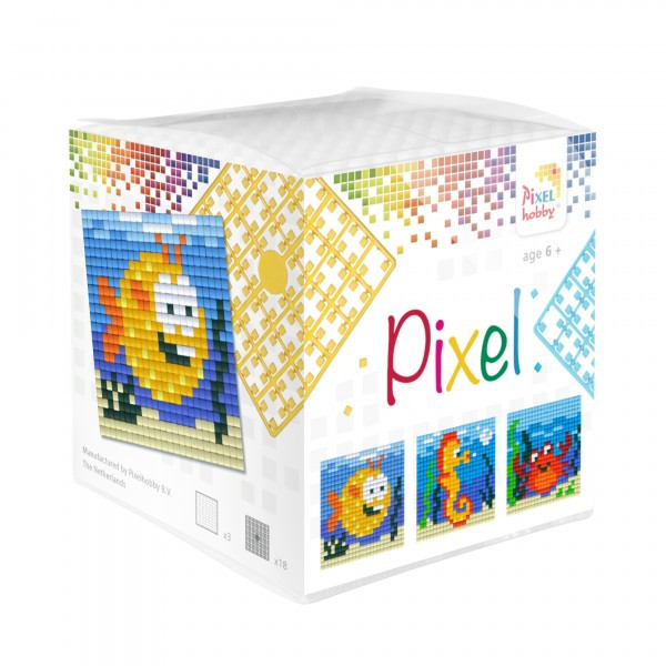 29002 Pixelhobby Klassik Set kleine Basisplatte Wassertiere