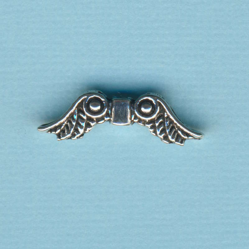 2480101 Metallzierteil Flügel 23mm silber