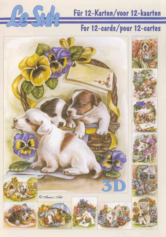 345624 3D Motivbuch A5 Hunde