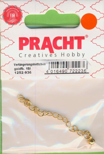 1252-936 Verlängerungskettchen 70mm gold