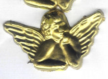 Wachsdekor Putten 6cm gold