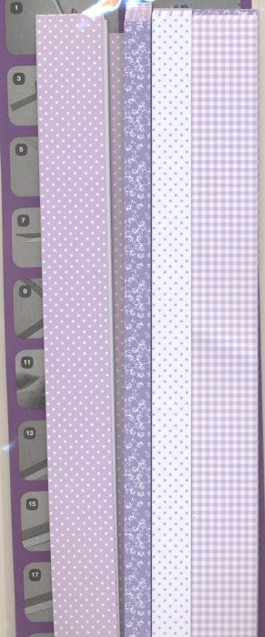 73032000 Karen Marie Papierstreifen für Fröbelsterne lila mix