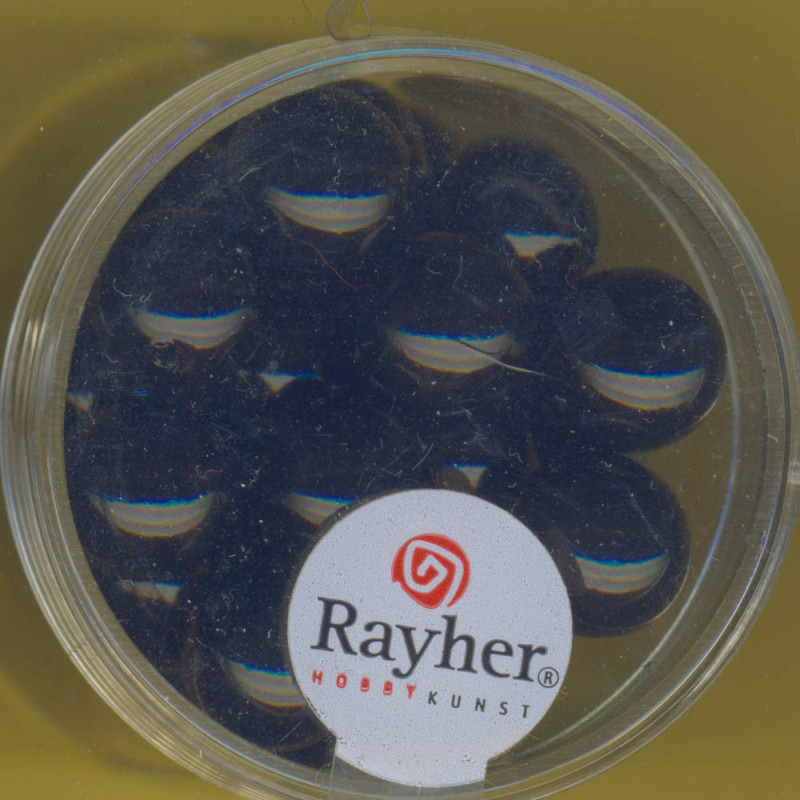 14403576 Glaswachsperlen 10mm schwarz 40 Stück