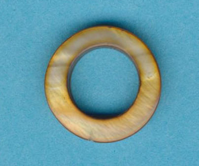6080153 Perlmutt flach rund 20mm braun