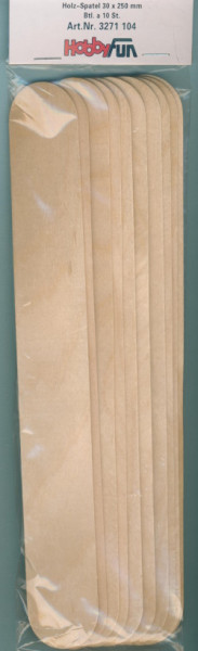 3271104 Bastelhölzer Holz Spatel 30x250mm 10 Stück