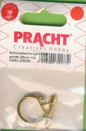 0460-25936 Schlüsselanhänger 25mm gold