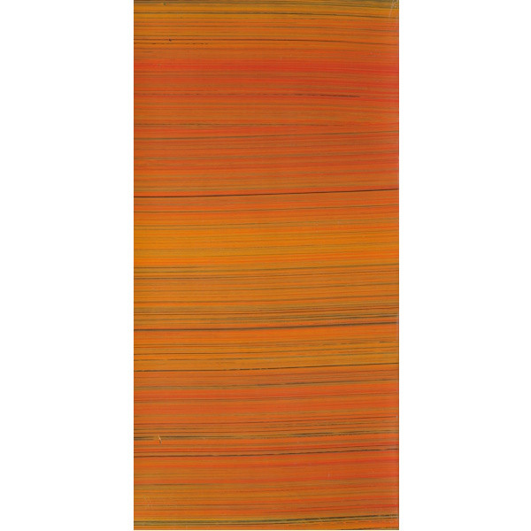 7007071 Kerzen Wachsplatte gestreift hellorange 200x100mm