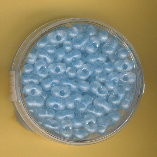 3119232 Farfalle Perlen 6,5x3,2mm hellblau 13g