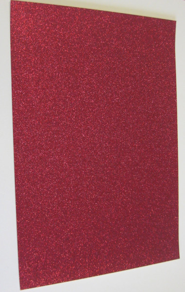 18930390 Glitterkarton weinrot 200g A4