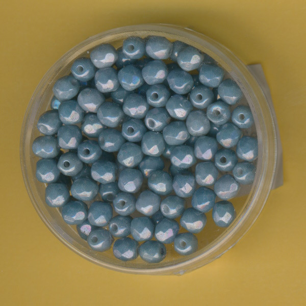 40314464 Glasschliffperlen 4mm hellblau luster 100 Stück