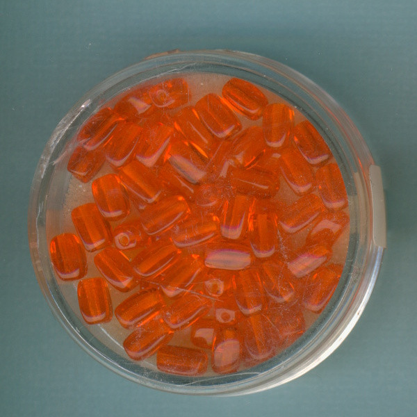 4846-06094 Glasperlen Oliven 6x4mm orange 70 Stück
