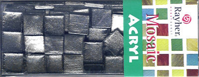 Mosaic Acryl silbergrau metallic