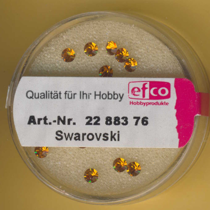 2288376 Swarovski Strass Chatons spitz 3mm topas 20 Stück