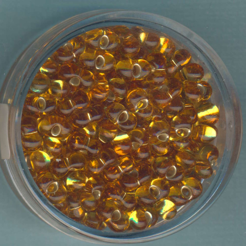 9644-744 Farfalle Perlen 6,5x3,2mm topas Silbereinzug 17g