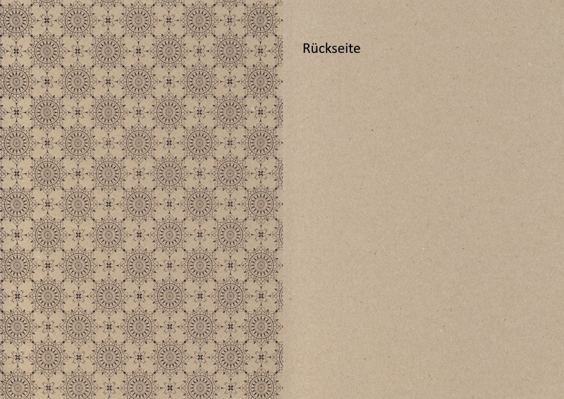 4772752 Naturkarton A4 Ornamente kupfer