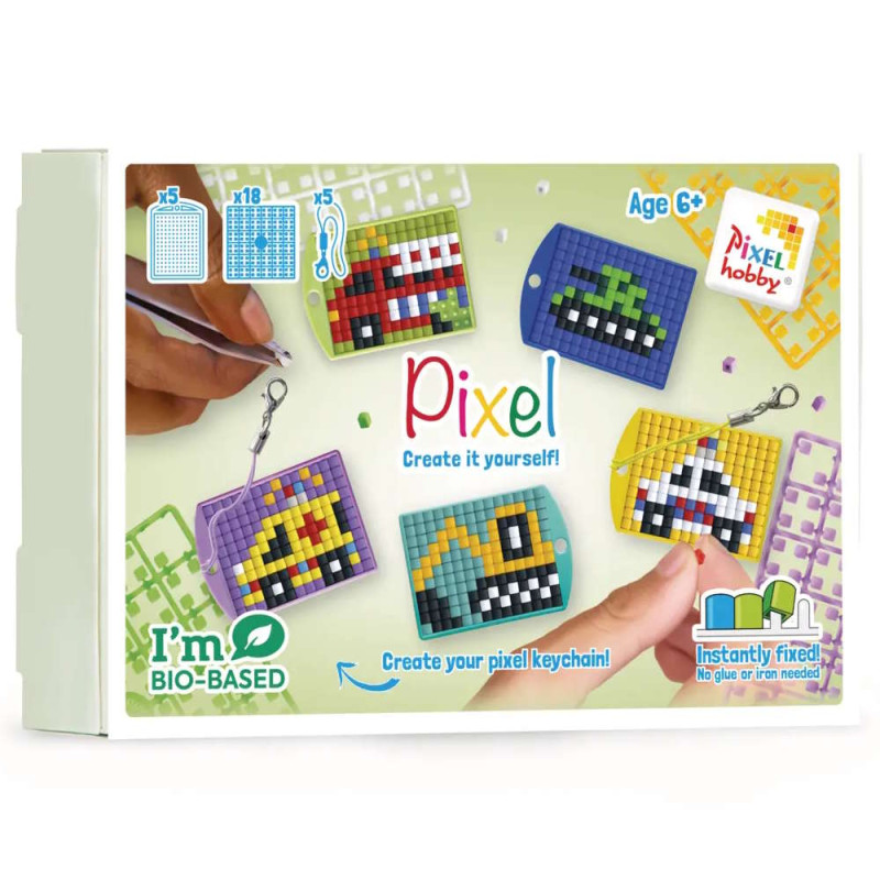 23930 Pixelhobby Medaillon Themenbox Fahrzeuge