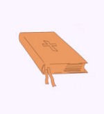 Holz-Deko Gebetsbuch geschlossen 3cm
