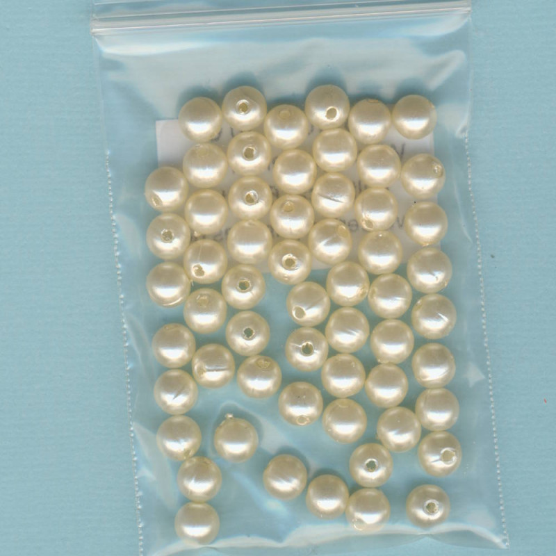 1031103 Wachsperlen 6mm kultur 60 Stück in Packung