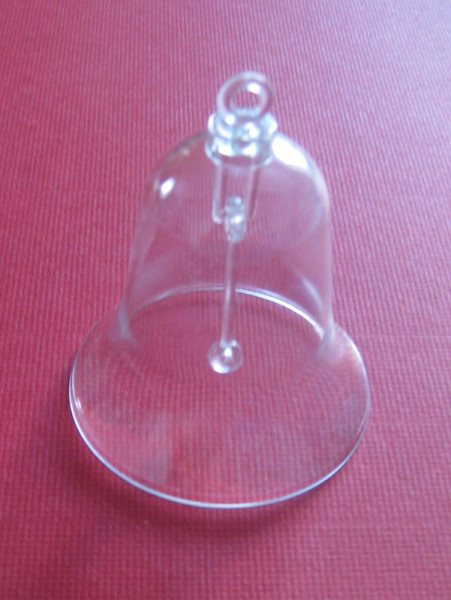 2239707 Acrylform Glocke mit Klöppel 7cm