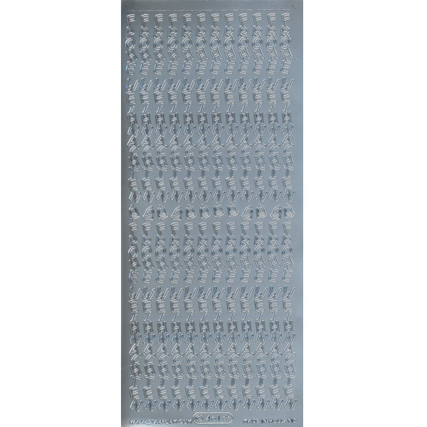 461s Sticker Frohe Weihnachten 13 silber