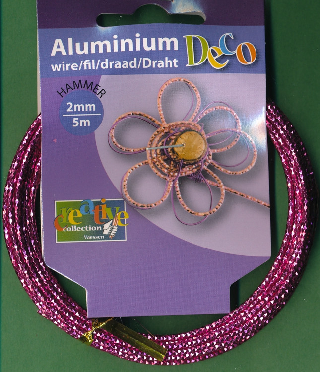 24266006 Aludraht 2mm Hammer pink 5m