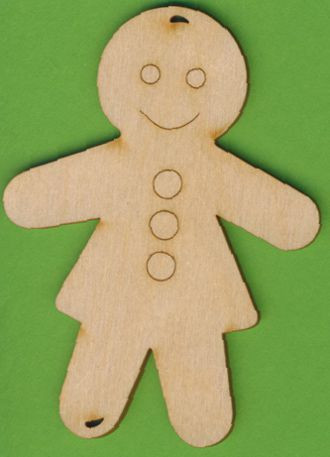 tkh2510 Holz Deko Lebkuchenfrau 10cm