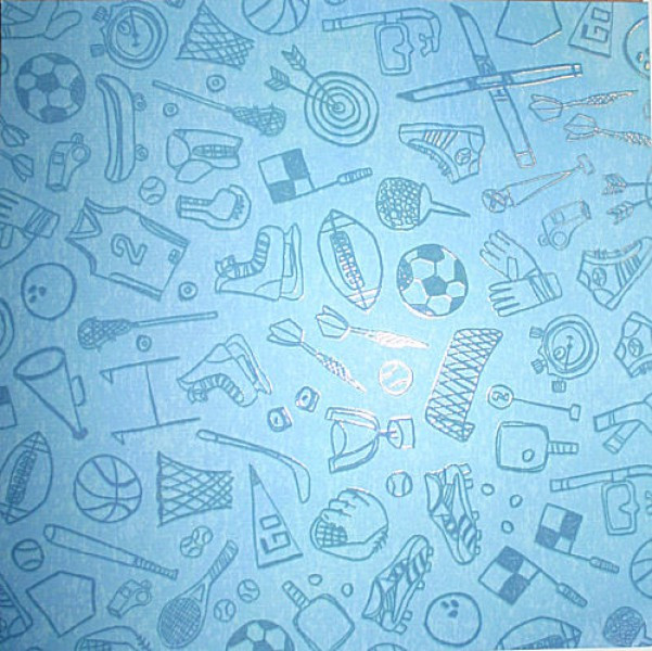 1170016155 Scrapbook Papier Sports 30,5x30,5cm