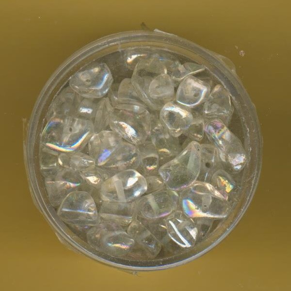 4545134 Glasperlen Chips kristall AB 35g