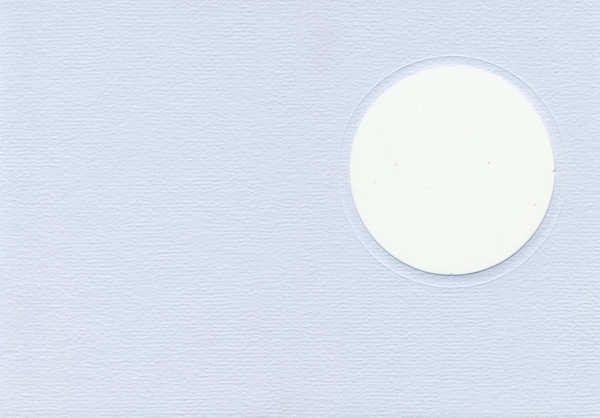 Fensterkarte A6 Kreis hellblau