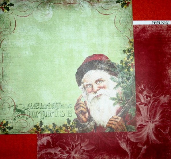 Scrapbook-Blatt Father Christmas I