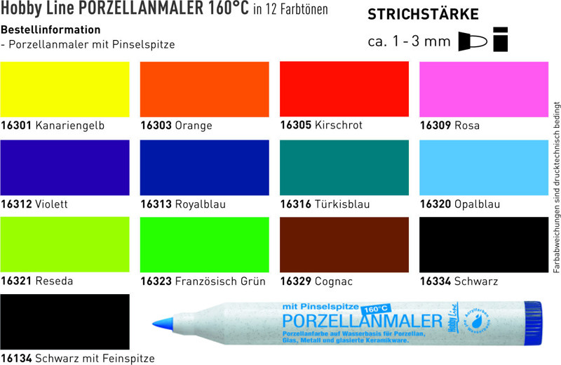 Kreul Porzellanmaler mit Pinselspitze